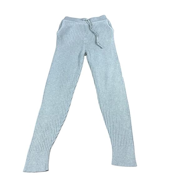 MAJORELLE Georgia Gray Ribbed Knit Pull On Lounge Pants Women's Size Small - Picture 1 of 6